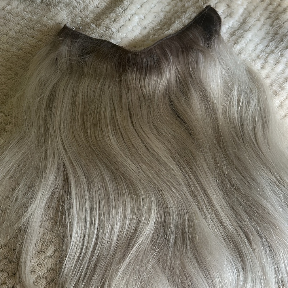 Luxurious Silver Hair Extension